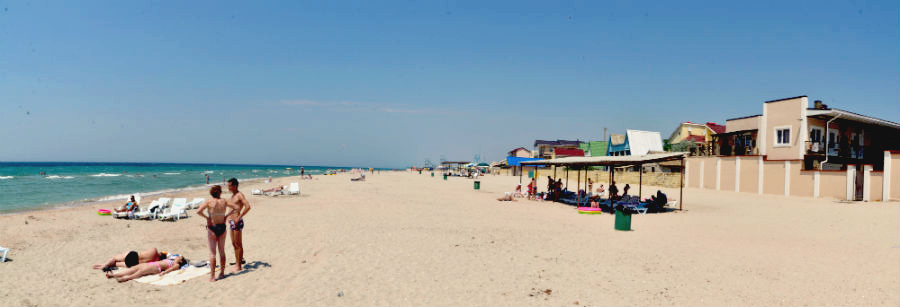 Отдых в Крыму песчаные пляжи Штормового